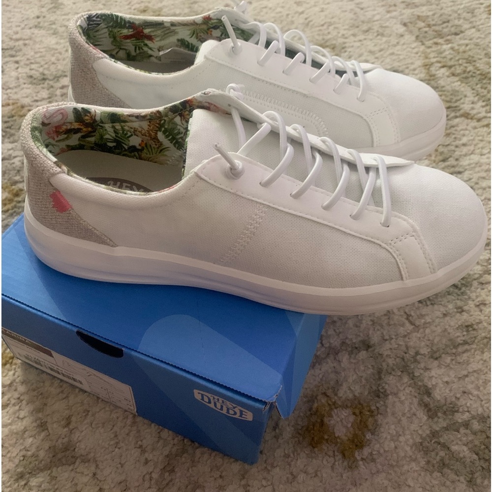 Women’s Hey Dude Karina Shoes in Coconut White NWT